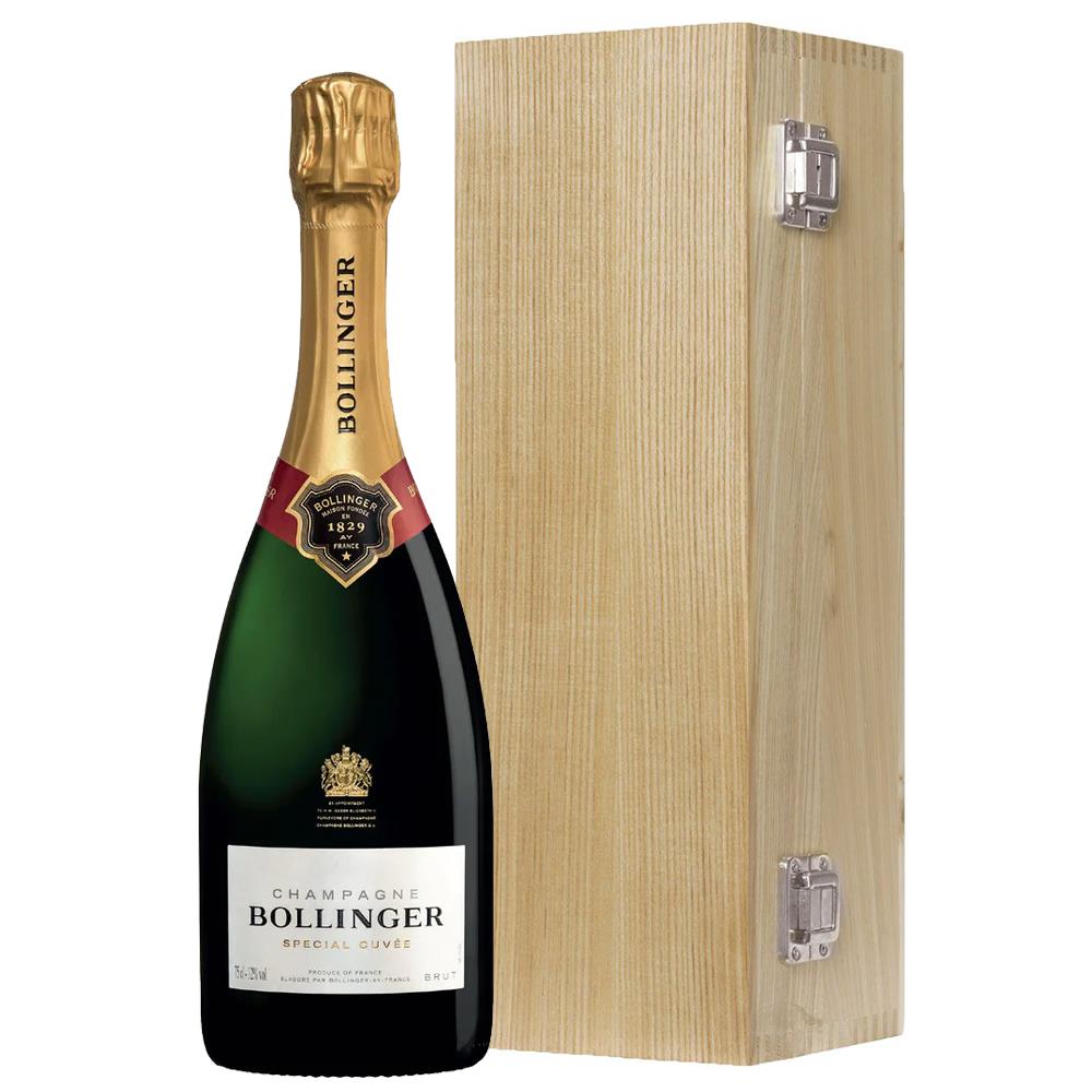 Bollinger Special Cuvee Brut 75cl Oak Luxury Gift Boxed
